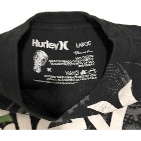 Hurley Mens Graphic T-Shirts Bundle Black & Green Large - Picture 3 of 13